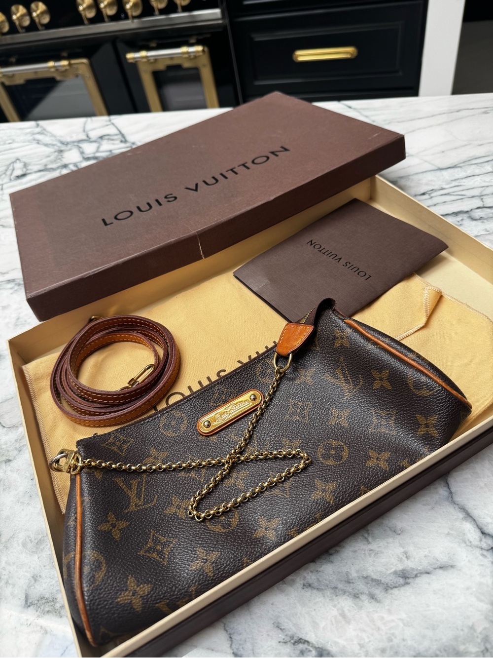Louis Vuitton Brown Eva Monogram Canvas Cross Body Bag